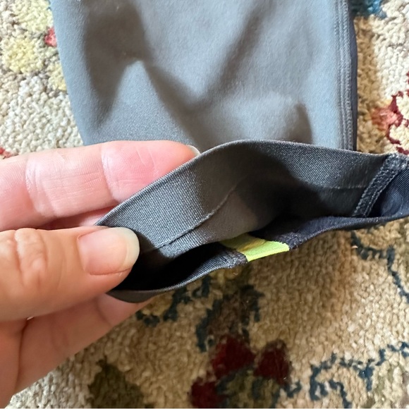ATHLETA Spar Colorblock 7/8 Tights M black gray neon green - Picture 6 of 9